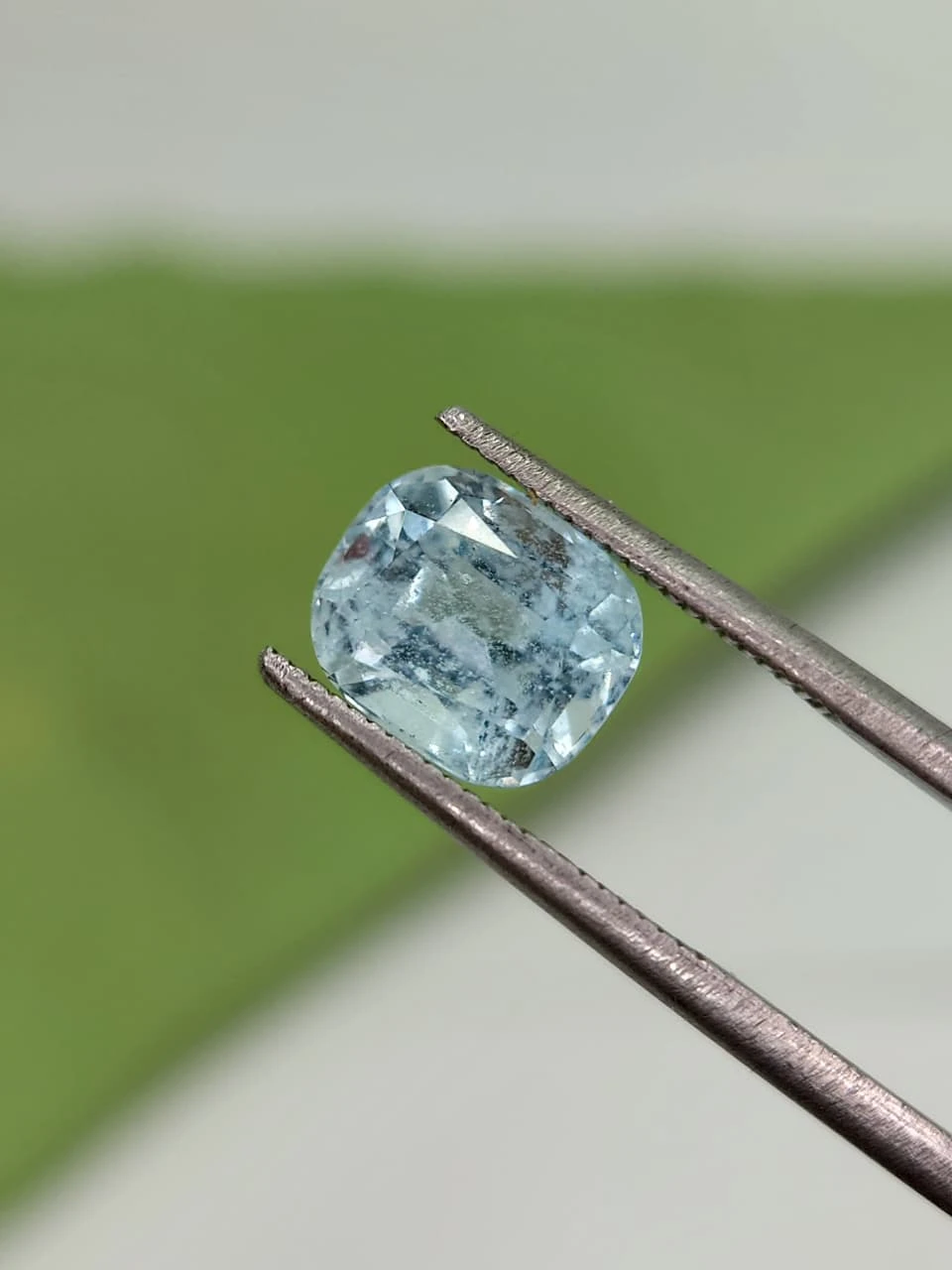 2.1ct Natural Cushion Faceted Aquamarrine from Pakistan — view 4